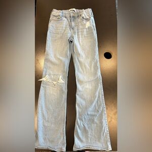 Abercrombie kids, high-rise flare jeans size 11/12 long
